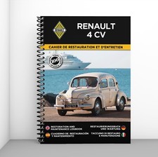 RENAULT 4 CV : Cahier de Restauration et d'Entretien - Port offert !