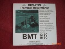 RARE ADVERTISING LEAFLET ROTARY MOWER DRUMS BUSATIS BMT 13/1650