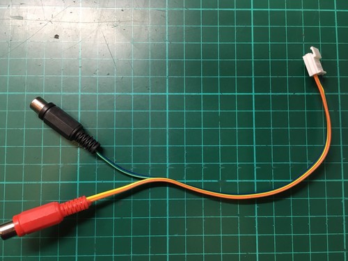 Stereo cable rca femelle - cable, 25cm