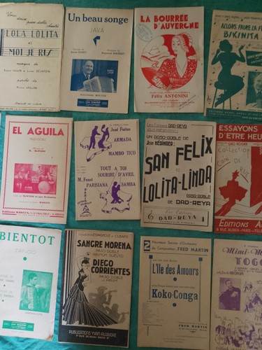 Lot partitions musicales - 18,
