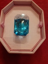 Bague Lucent Oversize Bleu Swarovski