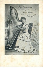 Louis Vernassier "eccentric in his transvestite lady" playing violin, piano