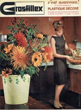1963 Advertising 0321 Advertising Advertising Grosfillex Plastic Decorated Flower Tray