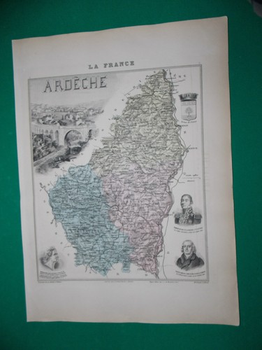 Ardeche carte atlas migeon - carte,