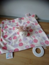 Doudou plat vache Lola beige