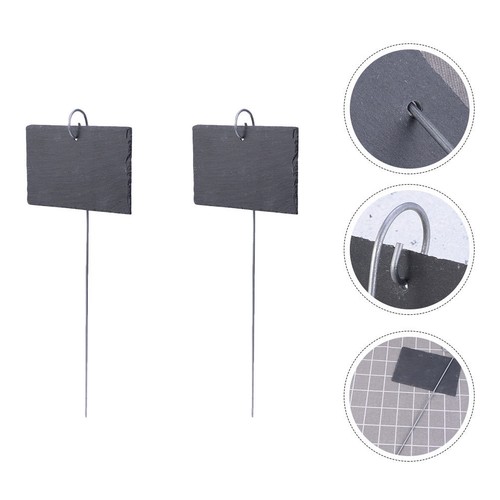 2pcs style naturel ardoise