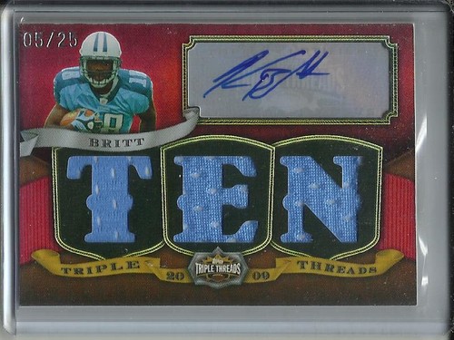 Kenny britt 2009 topps - britt,
