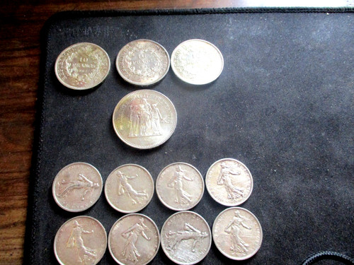 Pieces argent 3 de - pieces,