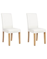 Lot de 2 Chaises en Cuir PU