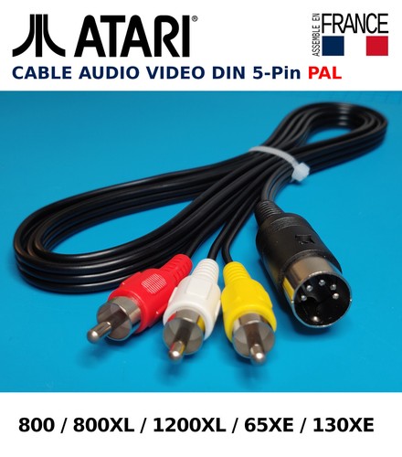 Atari cable audio video - -, pal