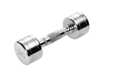 Haltère court chrome poids - chrome,