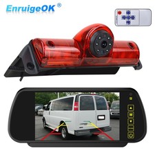 7"Écran+Feu Stop Arrière Caméra de Recul Pour Chevrolet Express GMC Savana Van