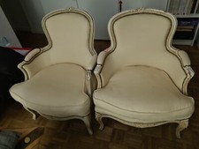 Paire de fauteuils bergère à