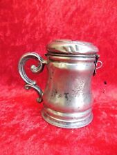 Antique piggy bank, silver, circa 1830, small silver jug