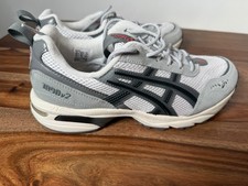 Size 7.5 Mens ASICS Gel 1090 V2 White Steel Grey