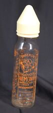 Vtg Biberon Remond Glass Baby Bottle With Nipple Cap Early Old Screw Top France
