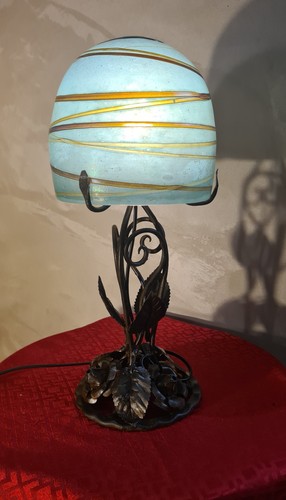 Lampe fer forgé art - , nouveau