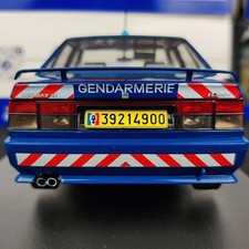 VOITURE SOLIDO RENAULT 21 TURBO MK2 GENDARMERIE BRI BLEU 1992 1:18 NEUF BOITE