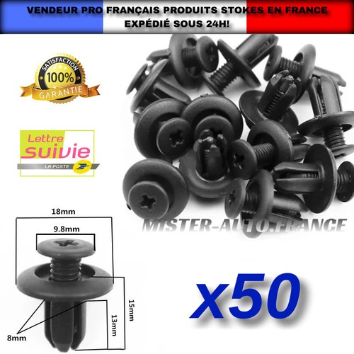 X50 clips fixation - fixation, 8mm