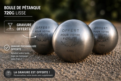 Boules pétanque lisses - lisses, 720