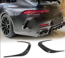 REAL CARBON Rear Bumper Splitter Canards Fins Fit For Benz AMG GT GT43 GT50 GT53