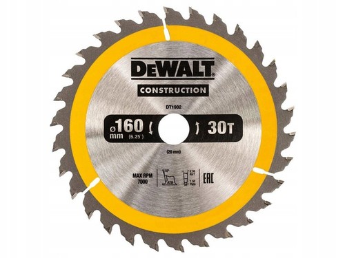 Lame scie dewalt 165 - x, 20