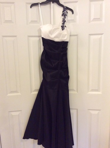 Black and white - white, gown