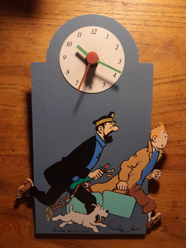 Hergé tintin rare horloge - rare, en