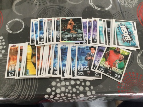 Lot cartes topps slam attax - cartes,