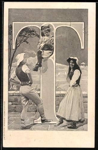 Carte postale lettre - , t,