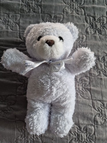 Peluche doudou ours blanc - doudou,