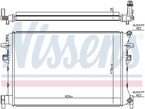 Nissens 65328 radiateur - 65328,