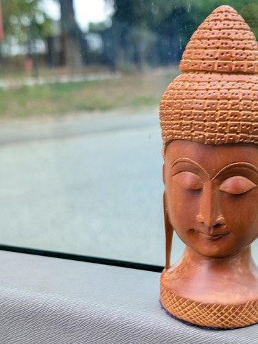 Statue tête de Bouddha en
