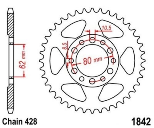 Roue chaîne dents pour - roue, a