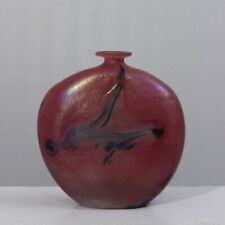 Michèle Luzoro à Biot Iridescent Glass Lens Vase 1984