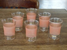 série de 6 verres granités