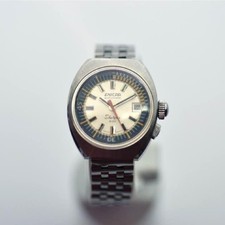 1970s ENICAR Sherpa 600 Automatic Stainless Steel Vintage Diver's Watch