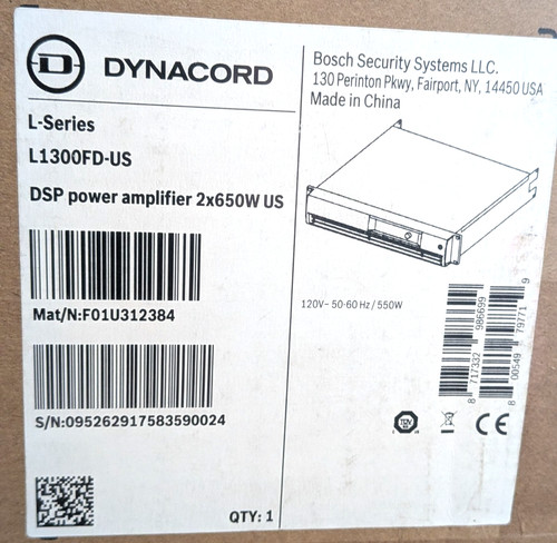 New dynacord l1300fd dsp 2 - 2, x