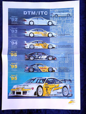 Opel Calibra DTM/ITC, poster 30x42 cm, original Opel Motorsport