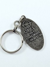 KEYRING - OPEL 1990s metal - garages - Astra Corsa Vectra Omega Caliber Tigra