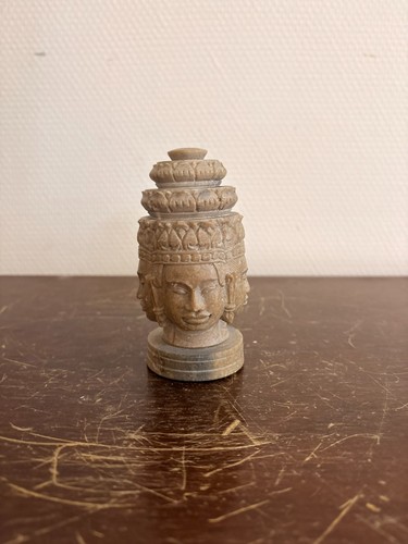 Ancien tête pierre sculpté - ancien,