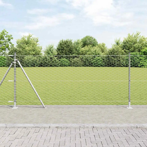 Clôture hexagonale avec base