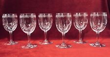 BACCARAT MIMOSA 6 WINE GLASSES WINE GLASSES CRYSTAL ENGRAVED ART NOUVEAU 1900 B