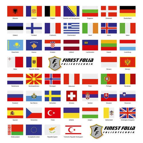 Lot drapeaux pays din - de,