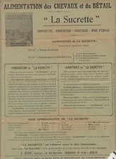 21/989 PUBLICITE LA SUCRETTE