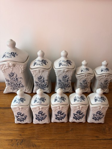 Rare lot pots a epices - 10,