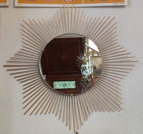 Ancien miroir soleil style
