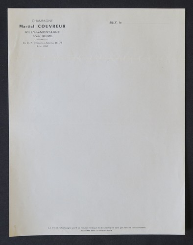 Lettre vierge champagne - lettre,