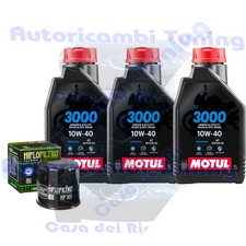Set Entretien Huile Motul 3000 10W40 pour Yamaha YXR660 Rhino Hcs 2004>2005