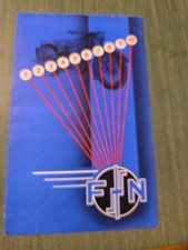 Catalogue motos FN XIII – Fabrique Nationale d’Armes de Guerre Herstal – années